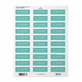 Eenvoud | Moderne retouradreslabel Etiket (Full Sheet)