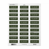 Eenvoud | Moderne retouradreslabel Etiket (Full Sheet)