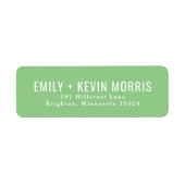 Eenvoud | Moderne retouradreslabel Etiket (Voorkant)