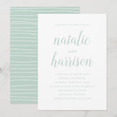 Eenvoud | Uitnodiging tot weddenschappen (Voorkant / Achterkant)