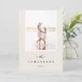 Eenvoud | Vakantieknopkaart Feestdagenkaart (Staand voorkant)