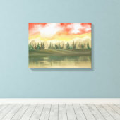 Eenvoud van de spotloze geest canvas afdruk (Insitu (Houten vloer))