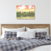 Eenvoud van de spotloze geest canvas afdruk (Insitu (Slaapkamer))