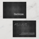 Eenvoud van elektronicakleuren uit zwart-wit visitekaartje (Voorkant / Achterkant)