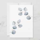 Eenvoud van eucalyptus | Doop met kruis Kaart (Achterkant)