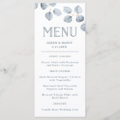 Eenvoud van eucalyptus | Trouwmenu Menu (Voorkant)