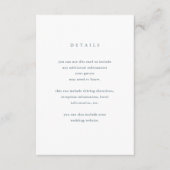 Eenvoud van eucalyptus | Wedding Guest Details Informatiekaartje (Voorkant)