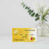 Eenvoud van goud visitekaartje (Staand voorkant)