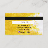 Eenvoud van goud visitekaartje (Achterkant)