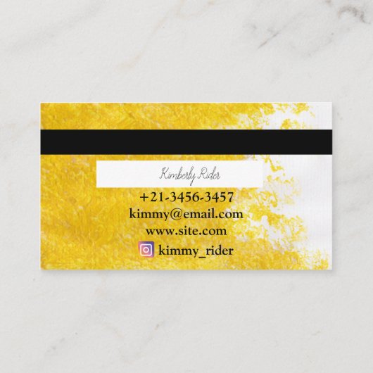 Eenvoud van goud visitekaartje (Achterkant)