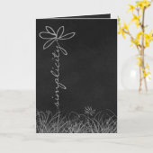 eenvoud van het daisy tekstwoord op het bord kaart (Gele Bloem)