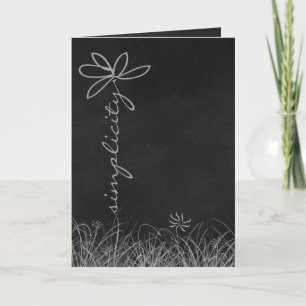 eenvoud van het daisy tekstwoord op het bord kaart