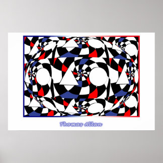 Eenvoud van kleur en vorm poster