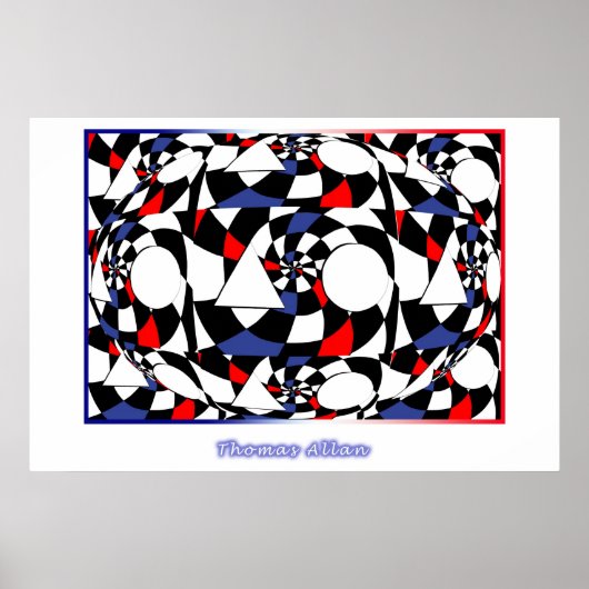 Eenvoud van kleur en vorm poster (Voorkant)