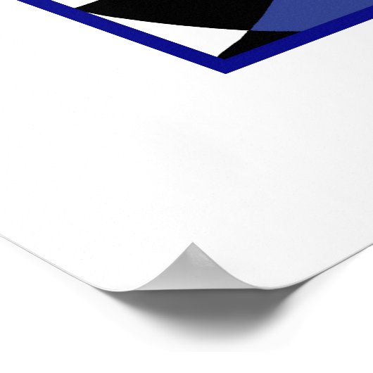 Eenvoud van kleur en vorm poster (Hoek)