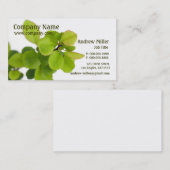 Eenvoud van natuur l Groene bladeren Visitekaartje (Voorkant / Achterkant)