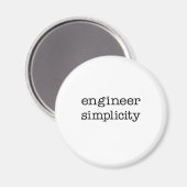 Eenvoud van technici magneet (Voorkant / Achterkant)