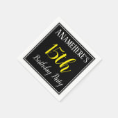 Eenvoudig, 15e verjaardagsfeestje w / aangepaste n servet (Hoek)