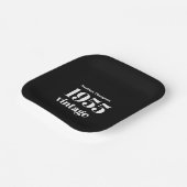 Eenvoudig 1955  naam Black 70th Birthday Party Papieren Bordje (Gebogen)