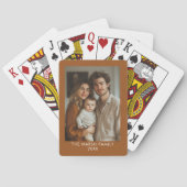 Eenvoudig 1 fotosjabloon - Warm kleurenkader - Tek Pokerkaarten (Achterkant)