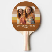 Eenvoudig 1 fotosjabloon - Warm kleurenkader - Tek Tafeltennisbatje (Voorkant)