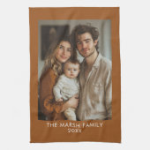 Eenvoudig 1 fotosjabloon - Warm kleurenkader - Tek Theedoek (Verticaal)