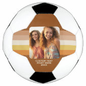 Eenvoudig 1 fotosjabloon - Warm kleurenkader - Tek Voetbal (Voorkant)