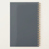 Eenvoudig 2024 Titanium Grijs Wekelijks Maandelijk Planner (Achterkant)