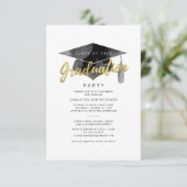 Eenvoudig 2025 Afstudeerder Minimalistische Gradua Kaart (Staand voorkant)