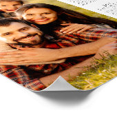 Eenvoudig 2026 Calendar One Photo Poster (Hoek)