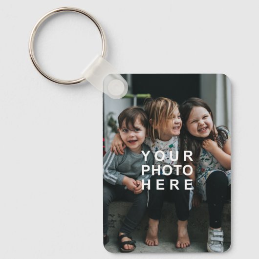 Eenvoudig 2-foto dubbelzijdig sleutelhanger (Voorkant)