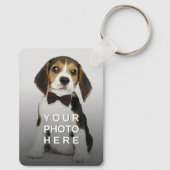 Eenvoudig 2-foto dubbelzijdig sleutelhanger (Achterkant)