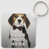 Eenvoudig 2-foto dubbelzijdig sleutelhanger (Achterkant)