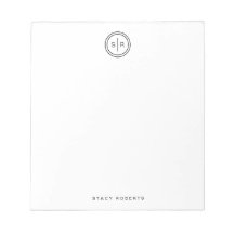 Eenvoudig 2 Initiaal Cirkel Monogram