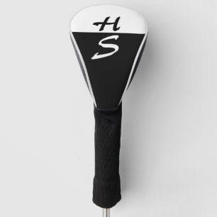 Eenvoudig 2 kleuren en uw Monogram + uw ideeën Golfheadcover