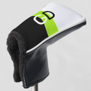 Eenvoudig 2 kleuren & strepe lente groen golfheadcover