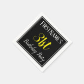 Eenvoudig, 31e verjaardagsfeestje w / aangepaste n servet (Hoek)