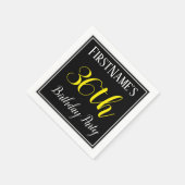 Eenvoudig, 36e verjaardagsfeestje w / aangepaste n servet (Hoek)