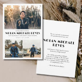 Eenvoudig 3 Fotocollage Classic Afstuderen Aankondiging