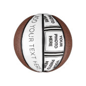 Eenvoudig 3 foto's en tekst toevoegen - Afbeelding Basketbal (Verticaal)