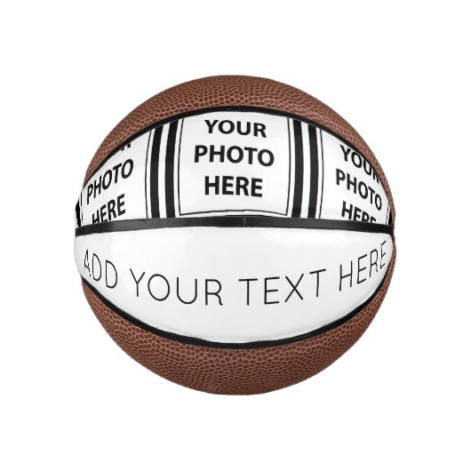 Eenvoudig 3 foto's en tekst toevoegen - Afbeelding Basketbal (Voorkant)