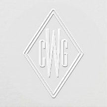 Eenvoudig 3 Initiaal Letter Monogram #5 Diamant Fr