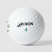 Eenvoudig 3 Initiaal letters groen monogram Golfballen (Logo)