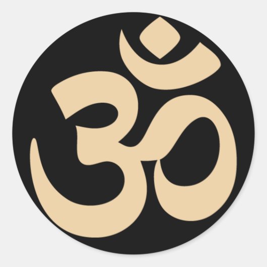 Eenvoudig 3e oogsymbool ronde sticker (Voorkant)