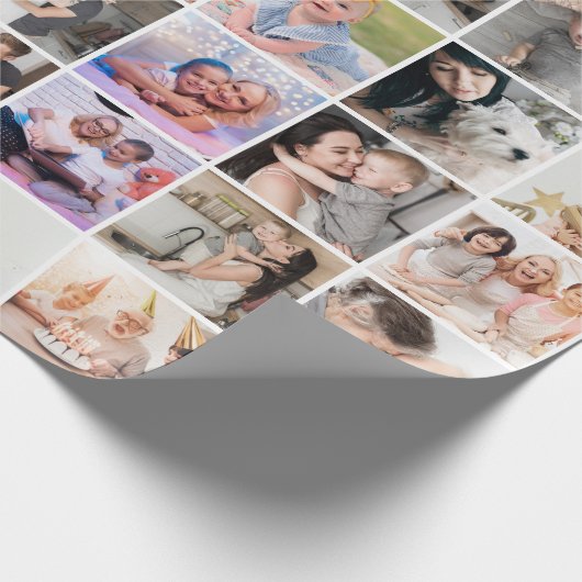 Eenvoudig 42-foto collage inpakpapier (Hoek)