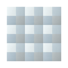 Eenvoudig 4 Blue Shades Square Shape Pattern Tegeltje