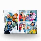 Eenvoudig 4 foto collage acryl fotoblok (Voorkant)