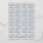 Eenvoudig 4 Foto Collage Script Prettig Kerstfeest Folie Feestdagenkaart (Achterkant)