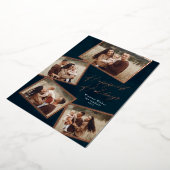 Eenvoudig 4 foto-collagescript  folie feestdagenkaart (Gedraaid)