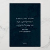 Eenvoudig 4 Fotocollage Script Folie Feestdagenkaart (Achterkant)